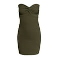 thumbnail image 3 of Birdeem Robe Tube en Tricot de Laine pour Femmes, Coupe Ajustée, Haute Extensibilité, 3 of 5