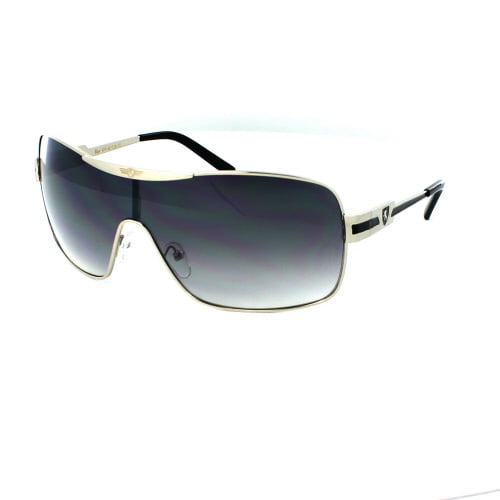KHAN Sunglasses Shield 3728 Black Walmart.com