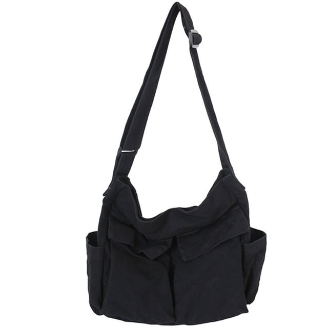 Large Capacity Canvas Storage Bag Cross Body Bag Single Shoulder Bag for Women