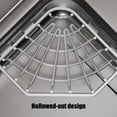 thumbnail image 5 of Stainless Steel Sink Corner Caddy, No Drilling Sponge Holder for Kitchen Sink, Self Draining Sink Organizer, Sink Storage Rack for Cleaning Supplies, 5 of 5