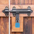 thumbnail image 7 of Uxcell Combination Padlock 6-Digit Push Button Padlock 3-Position Locking Mechanism Security Lock Sky Blue, 7 of 7