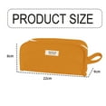thumbnail image 2 of Pencil Case Extra Large Pencil Case Big Capacity Pencil Bag Soft Pencil Casesbrown, 2 of 6