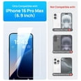 thumbnail image 2 of Protector de pantalla BXYJY para iPhone 16 Pro Max (paquete de 2), cristal, 2 of 7