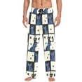 thumbnail image 7 of FORMRS Mens Pajama Pants with Pockets Sleepwear Lounge Bottoms Sizes S-2XL, Black and Blue Cat, 7 of 7