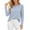 Blue, variant on VSSSJ Women's Striped Pullover Sweater Relaxed Fit Round Neck Long Sleeve Classic Soft Casual Knit Sweater Tops Fall Winter Outfit Blue S