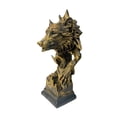 thumbnail image 4 of Escultura de Cabeza de Lobo Macarena Adorno de Mesa, 4 of 8