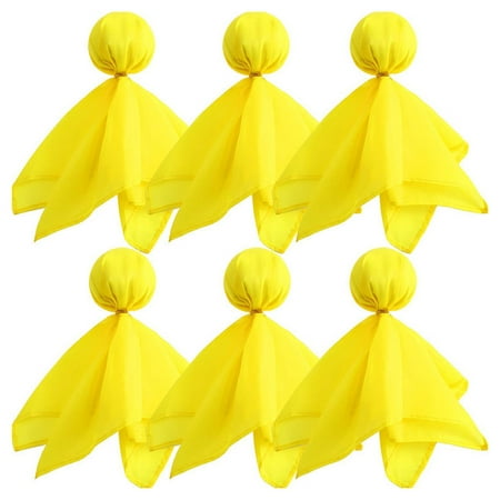

6pcs Professional Soccer Penalty Flag Tossing Flags Football Sports Penalty Props Football Game Accessory for Outdoor (Yellow)