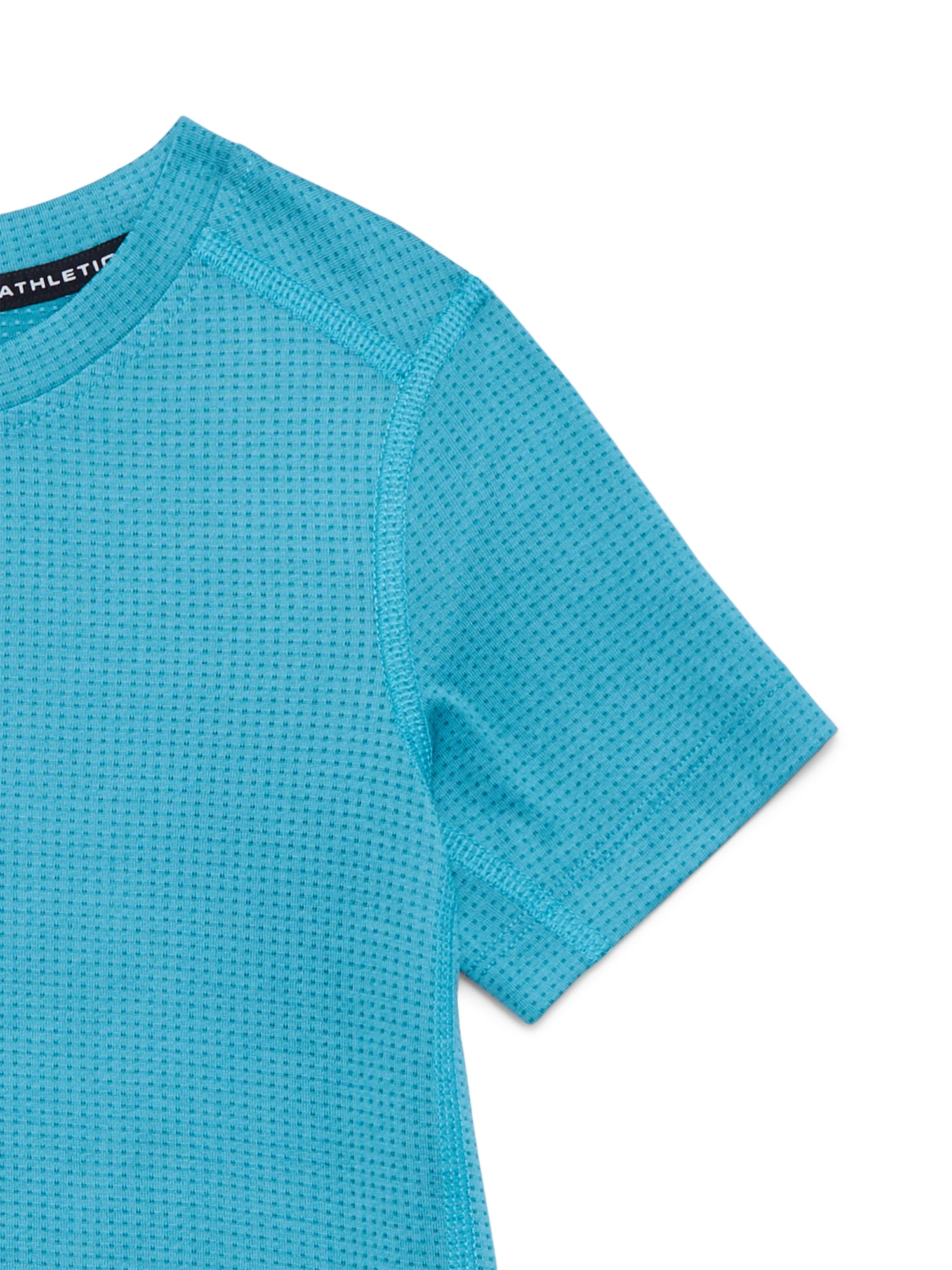 Athletic Works Boys Outdoor Active Tee with Short Sleeves, Sizes 4-18 & Husky