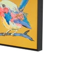 thumbnail image 4 of 12" x 13" Colorful Bird Framed Wall Art with Black Frame and Gold Foil Accents, by DecMode (2 Count), 4 of 9