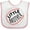 White and Pink, variant on Inktastic Little Brother- Baseball Boys Baby Bib