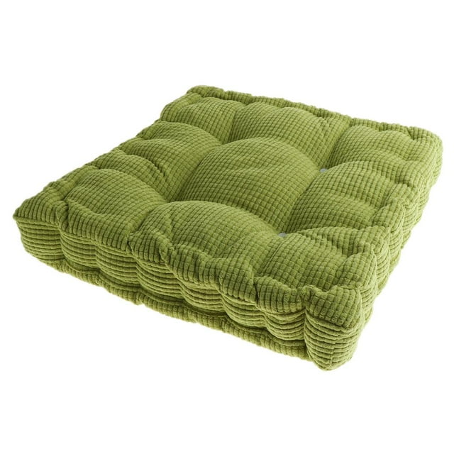 Cojín Zulema de almohada de piso suave Espesar S de piso verde 40x40 cm
