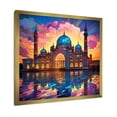 thumbnail image 2 of Designart "Mosque in Pink Islam I" Spiritual Framed Wall Art Decor - Global Blue Islam Entryway Framed Wall Art, 2 of 6