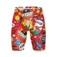 LAFANG 2024 Men‘s Jammers Athletic Training Swimsuit Cartoon Bathing