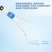 Dental Floss Holder, Refillable & Reusable Floss Handle, Tension Adjustable Interdental Flosser with 66ft / 20m Preloaded Floss