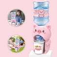 thumbnail image 3 of Kids Mini Water Dispenser Frog Animal Style Water Machine- Children Mini Water Dispenser Drink Water Machine Toy for Home - Piggy, 3 of 8