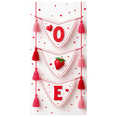 thumbnail image 3 of Love Strawberry Heart Banner Triangle Flags Tassel Garland Backdrop Party Decorations Background Wedding Event Decors Photography Props, 3 of 4