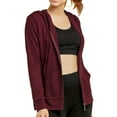 thumbnail image 3 of 2 Packs of TheLovely Women's Lightweight Cotton Blend Long Sleeve Zip Up Thin Hoodie Jacket, 3 of 4