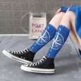 thumbnail image 3 of Lsque Compass Printed Crew Socks Men's Women's LightWeight Thin Casual Calf Socks ,Knee High Socks,Cotton Socks, 3 of 9