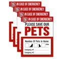 thumbnail image 1 of Juego de 4 Calcomanías de Rescate de Mascotas IT'S A SKIN Seguridad Contra Incendios 10x13 cm, 1 of 7