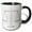 Black/White, variant on 3drose, Scale of Justice (chrome), 11oz Two-tone Green Mug
