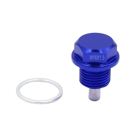 M16 x 1.5mm Thread Blue Magnetic Auto Car Oil Pan Drain Bolt Kit w (Best M16 Bolt Carrier Group)