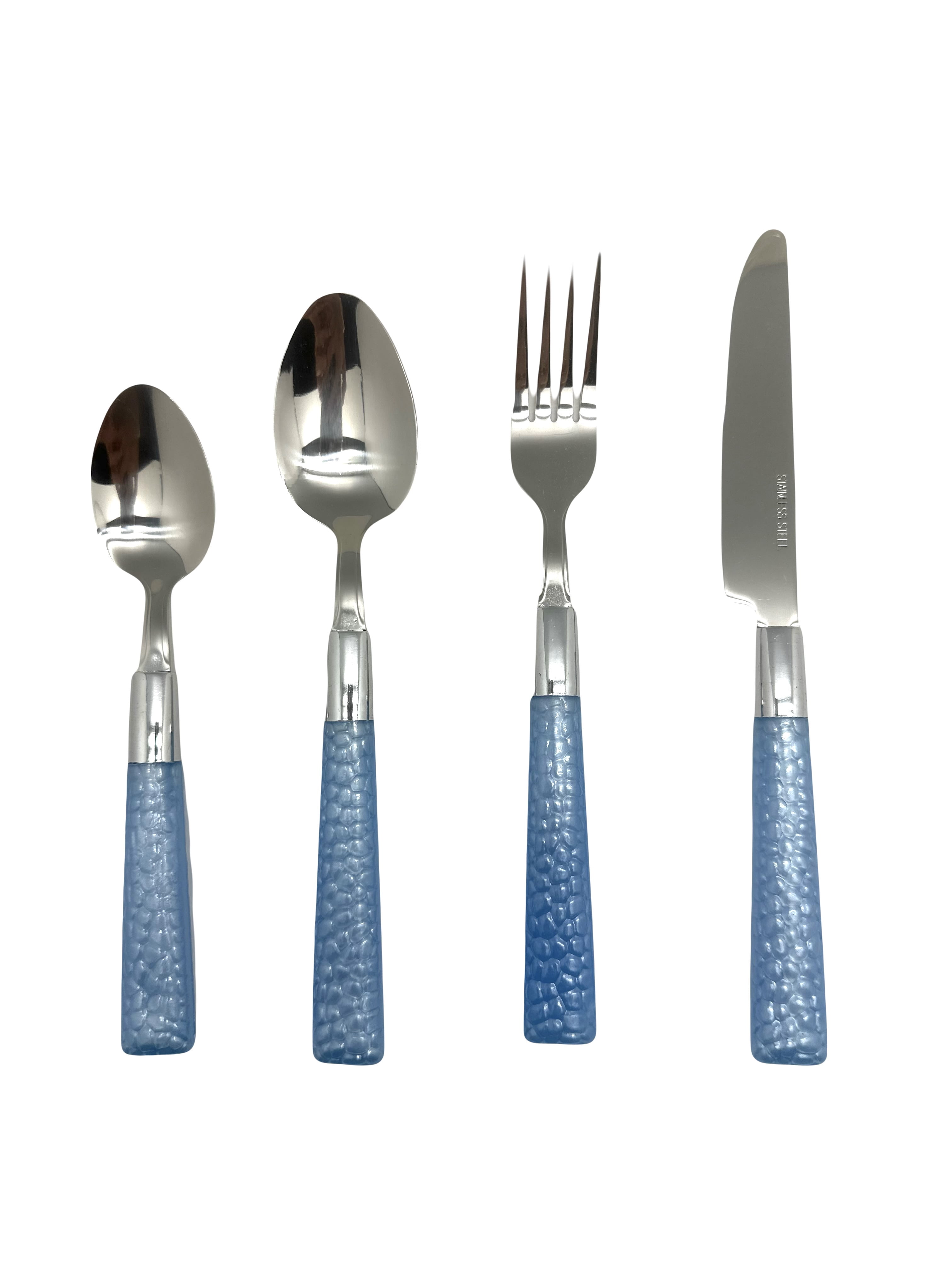 Cambridge Silversmiths 16-Piece Jubilee Red Flatware Set - Stainless Steel Dinnerware For 4