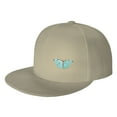 thumbnail image 1 of DouZhe Flat Brim Cap Snapback Hat, Vintage Butterfly Animal Insect Prints Adjustable Yellow Adult Baseball Cap, 1 of 6