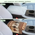 thumbnail image 4 of Renewold American Tribal Horse Brown Car Center Console Cover Comfortable Non-slip Armrest Cushion with Side Storage Pocket Arm Rest Covering Protective Cover Car Interior Accessories, 4 of 9