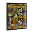thumbnail image 4 of Stupell Industries Saint John Coltrane Collage People Drawing Black Floater Framed Canvas Art Print Wall Art, 25 x 31, 4 of 10