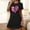 Black, variant on HaoXianJian Women's T-Shirt Nightgown Short Sleeve Sleepshirts Comfy Ladies Casual Cover Ups Nightdress