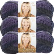 Angle View: Lion Brand Vanna's Choice Yarn-Purple Print, Multipack Of 3