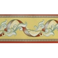 thumbnail image 3 of Papier Peint Bordure Jaune à Rayures Rouges Abstraites, Design Rétro, Rouleau 33 Pi. x 4 Po., Auto-Adhésif, 3 of 4