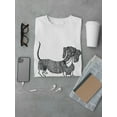 thumbnail image 3 of Dachshund Dog Sketch Tee Men's -Image by Shutterstock, 3 of 4