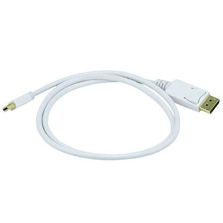 Bi Directional Usb - 106006 3-Feet 32AWG Mini Display Port to Display Port Cable - White, Connect your DisplayPort and Mini DisplayPort sources and devices with this bi-directional cable.., By Monoprice