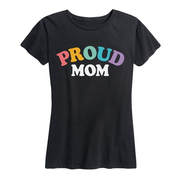 Instant Message - Proud Mom Short Sleeve Graphic T-Shirt