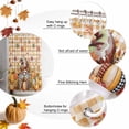 thumbnail image 5 of Shower Curtains for Bathroom-72"x72",Autumn Fallen Leaf Gnome Waterproof Bath Curtain Grommet Shower Curtain Set with Hooks, 5 of 6