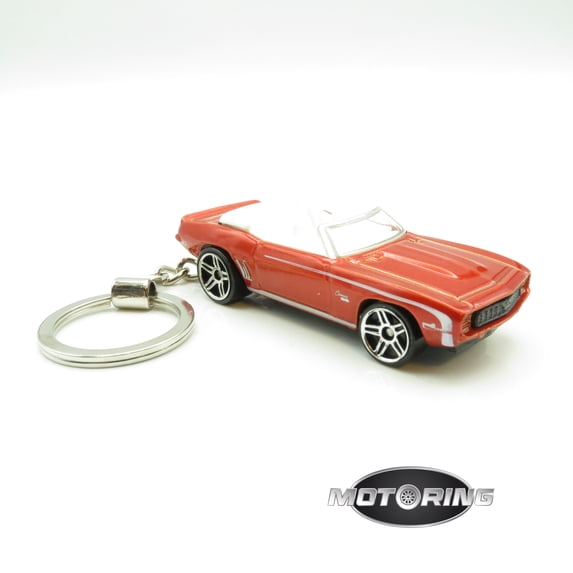 Keychain 1969 '69 Chevy Camaro Convertible Car Rare Novelty 1:64 Diecast