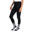 thumbnail image 4 of MUK LUKS Women's Fleece Lined Legging and Sock Set, Ebony, Large/X Large, 4 of 4