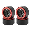 thumbnail image 1 of Aluminum Alloy Wheel Rim Beadlock 2.2in Wheel Rims Hub 4pcs Replacement for TRAX4 SCX10 90046 AXI03007 RedCat Gen8 1/10 Remote Control Car, 1 of 6