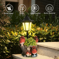 thumbnail image 5 of 12.6 Inches Solar-Powered Hexagonal Garden Light With Hand-Painted Bird Figurines, Waterproof Outdoor Decorative Lamp For Yard, Patio, Garden, Flower Bed And Ranch For, 5 of 7