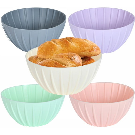 5 Pack Bread Proofing Baskets for Sourdough,Bexikou 5" Round Sourdough Baking Basket,Silicone Sourdough Bread Baking Supplies, Proofing Bowls for Bakers Baking