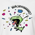 thumbnail image 3 of Invader ZIM - GIR Eating Candy - WHACHOOSAY - Juniors Cropped Cotton Blend T-Shirt, 3 of 5