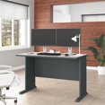 thumbnail image 4 of Maklaine Engineered Wood 48W Office Desk in Slate and White Spectrum, 4 of 6