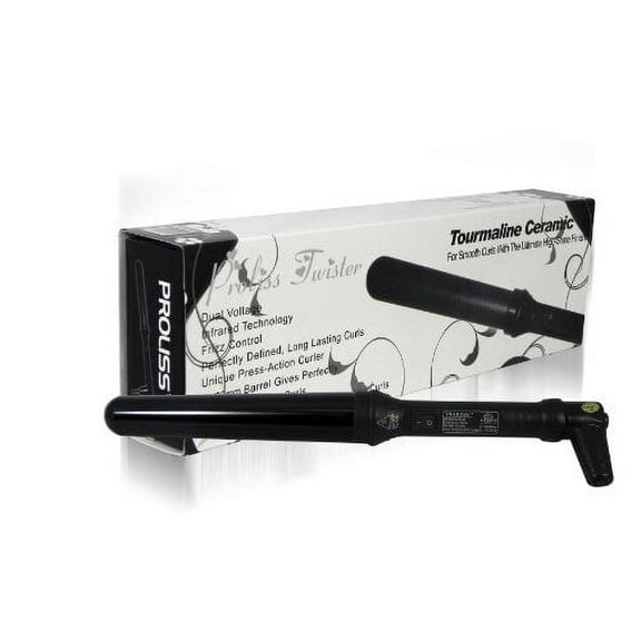 32-25mm Black Proliss Twister Tapered Curling Iron Wand Swivel Cord Glove Included SRP $220.00