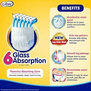 Lifree Extra Absorb Adult Diaper Pants Unisex Large (L), 10 Pieces, Waist size (75-105 cm) COMB0 PACK