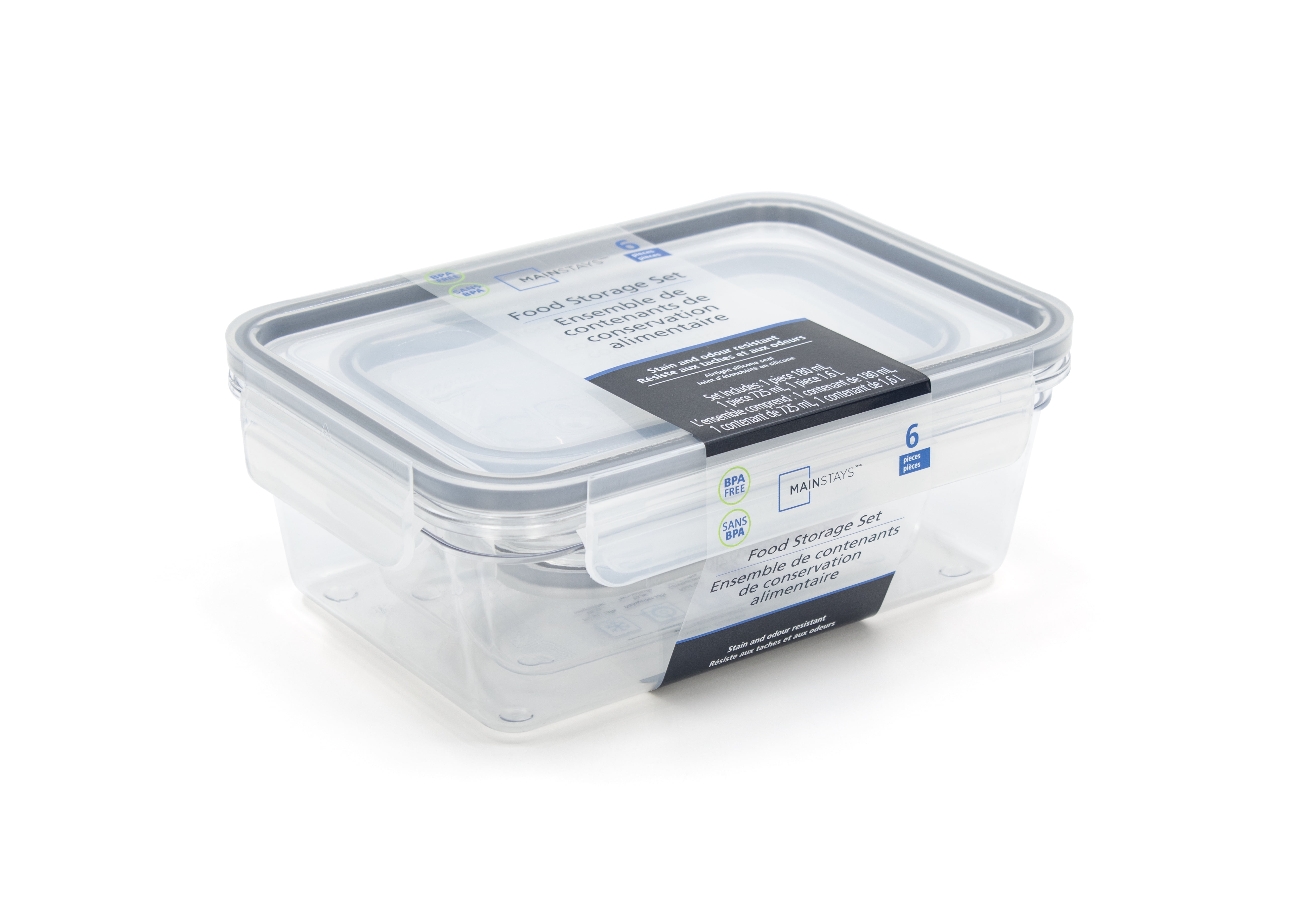 Mainstays 6pc Tritan Food Storage Set