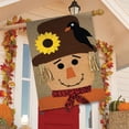 thumbnail image 3 of Briarwood Lane Autumn Scarecrow Burlap House Flag, 3 of 4