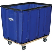 16 Bushel Blue Vinyl Basket Bulk Truck, 40"L x 28-1/4"W x 37-1/2"H