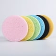 thumbnail image 3 of Fauful Relaxing Moment Soft & Delicate Bath Sponges Face Wash Powder Puffs Color Random, 3 of 5