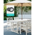 thumbnail image 5 of 10-Piece All-Weather HDPE Patio Dining Set for 8 with Umbrella Hole, 5 of 7